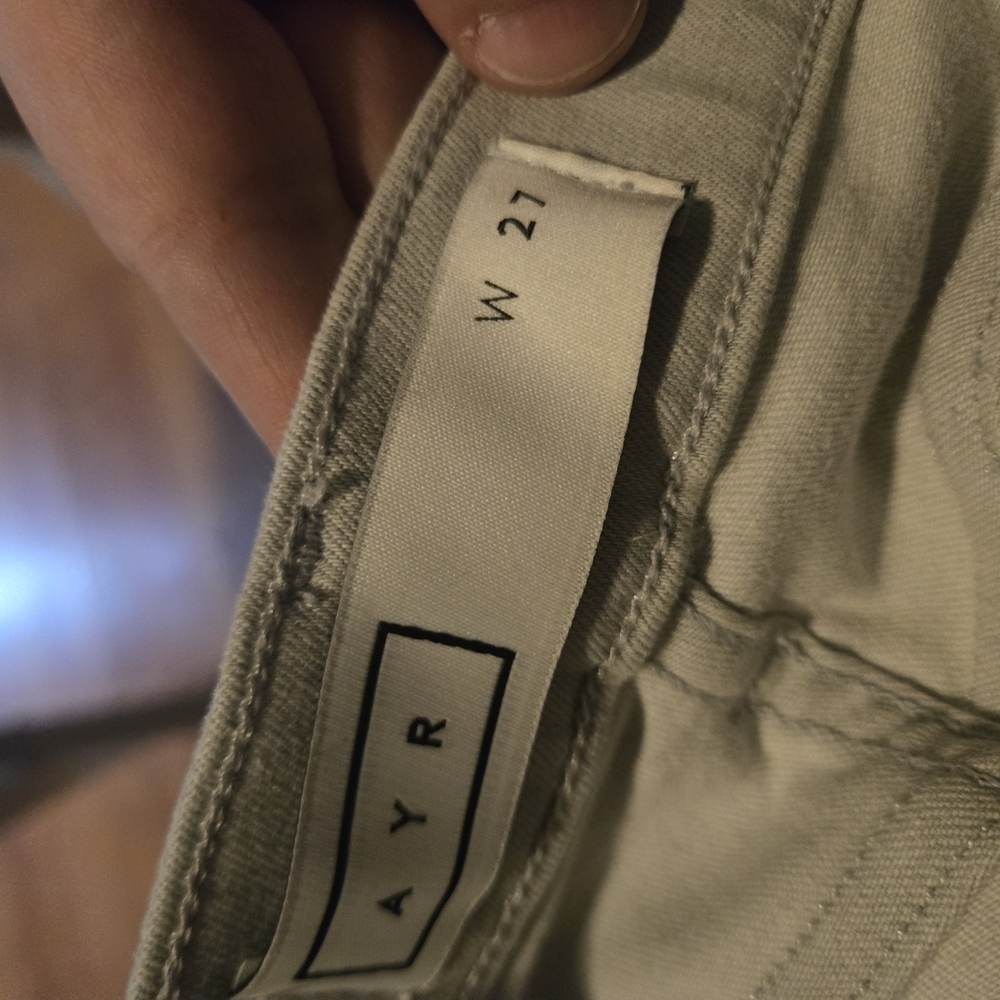AYR The Zippy Skinny Jeans 27 Gray Ankle Zip Stretch - Picture 12 of 13